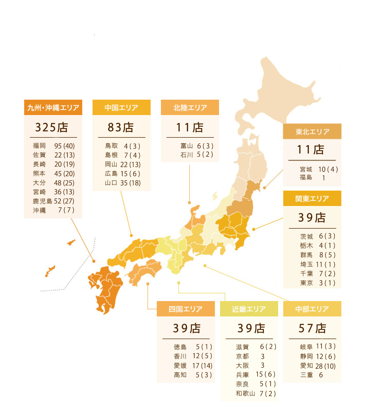 エリア別店舗展開マップ